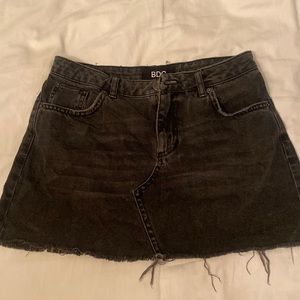 Urban outfitters black high waisted denim skirt